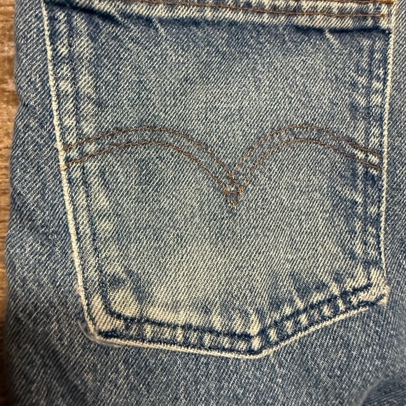 Upcycled Levi’s mini back pocket tote great vintage condition flannel lined - Picture 3 of 14